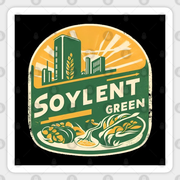 Green Horizon: Soylent-Inspired Tee Magnet by FandomFaschion